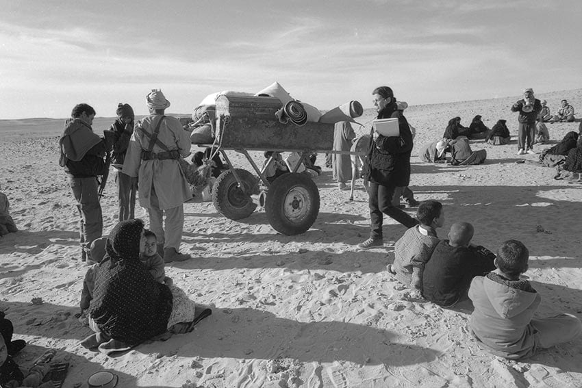 Maria Miró rodaje en el desierto